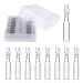 PEKYBIO Vial Insert, 6x29 mm Clear Glass Insert with Polyspring, Volume 250 ul, Pack of 100