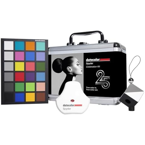 Datacolor Spyder Celebration Kit - Includes 2024 Spyder, Spyder Cube, & Spyder Checkr 24, Complete Photo Colour Management from Capture Through Display, Photography Colour Tool Kit Cover