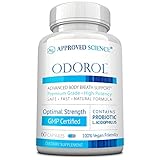 Approved Science Odorol - 60 Capsules - Freshen Bad Breath and Body Odor - Contains L.acidophilus, Green Tea, Magnolia Bark, Peppermint Oil, and Fennel - All Natural, Vegan Friendly, Non-GMO