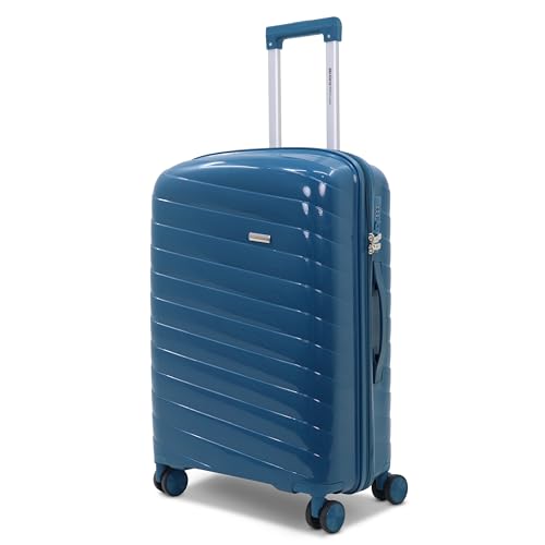 Image of Sarjah Polypropylene Suitcase Trolley Bag | TSA-Type Lock | TSA-Type Lock, 360 Dual Spinner Wheels, Aviation-Grade Telescopic Handle, Matte-Gloss Finish