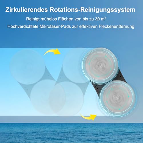 iDEEBO Fensterputzroboter, Fensterroboter mit 2-Fach Sprühsystem, Automatischem Wegplanung, Mehrfachschutz, Fensterreiniger Roboter Elektrisch für Verschiedene Fenstertypen