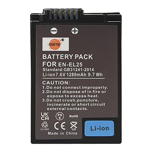 Batería EN-EL25 para evitar cortes de energía en tu cámara Nikon Z50 sin espejo