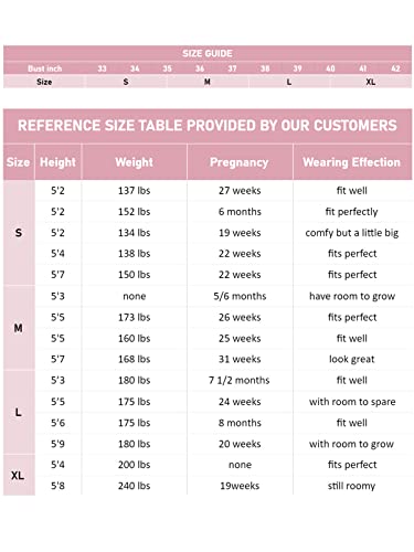 Ecavus Women's Maternity Tops Long Sleeve Clothes Flattering Side Ruched Pregnancy T-Shirt #TOP5