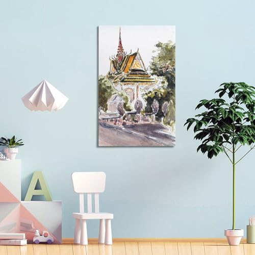 Poster pavillon thaïlandais pour illuminer une pièce sombre avec élégance