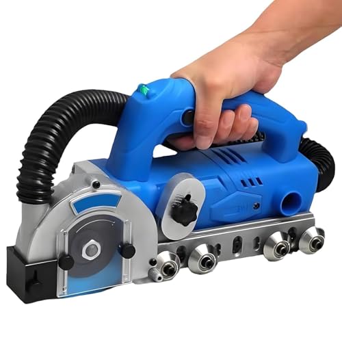 TozMvi Automatischer Fugenreiniger 1200 W, 9000 U/Min Elektrische Fliesenreinigungsmaschine Mit Staubabsaugung Für Die Fugenrenovierung Von Boden- Und Wandfliesen Sowie Heimwerkerprojekte