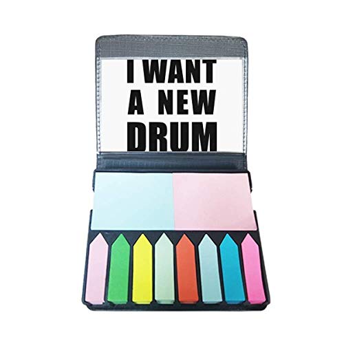 Boîte de marque-page auto-adhésive I Want A New Drum pour ne plus corner les pages