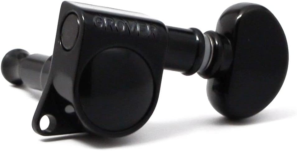 Grover 305BC Mid-Size Rotomatic Tuners - 3+3 - Black Chrome