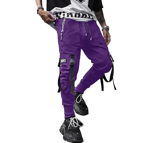 XYXIONGMAO Pantalones Jogger para Hombre Techwear Hip Hop