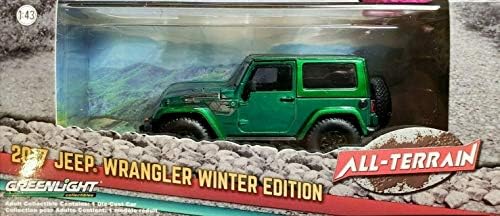 Greenlight Rare Chase Green Machine 86151 2017 Jeep Wrangler Winter Edition 1:43 Scale