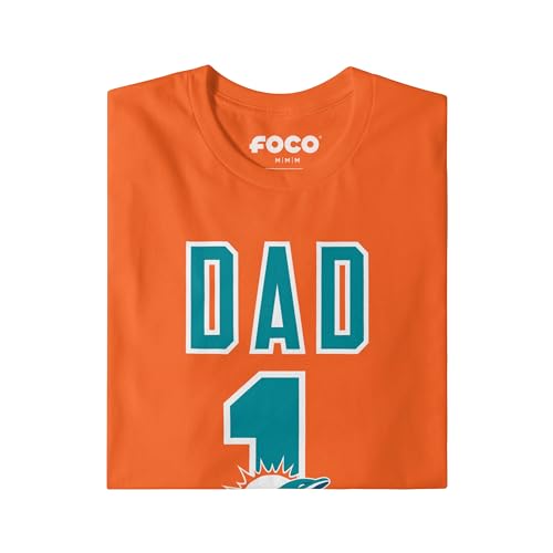 Image of FOCO NFL Mens NFL Team Logo Tee Shirt #1 Dad T-Shirt