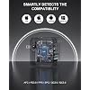 Nekteck 100W GaN USB C Fast Charger (3-Port) - PD 3.0 & QC 3.0 Compact Wall Charger for MacBook Pro/Air, iPhone 17/16/15, iPad, Galaxy S25/S24, PixelBook, Steam Deck, Laptops and More - Foldable