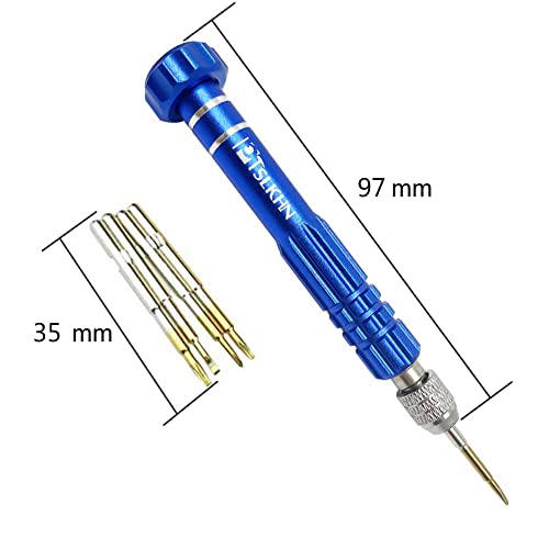 5-in-1 Multifunctional Small Screwdriver, PTSLKHN S2 Steel Magnetic Screwdriver Kit for Eyeglass, Sunglasses, Electronics, Cellphone, Jewelry and More - Image 5