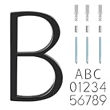 Covanm Floating House Letter B Black Floating Mount 5 Inch Modern House Letters B