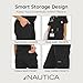 Nautica Women's Scrub Set, 9-Pocket Breathable & Stretchy Pants & Tops