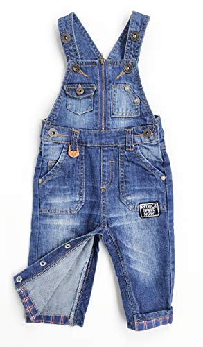 KIDSCOOL SPACE Baby Denim Overall,Toddler Little Soft Cute Jean Jumper4