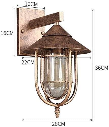 Applique extérieure IP55 étanche en fer forgé anti-corrosion