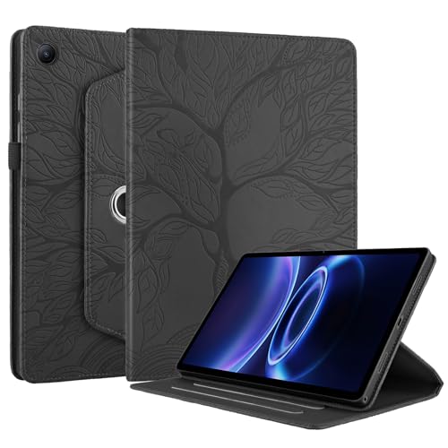 Étui pour Xiaomi Redmi Pad 2 SE 9.7 rotatif noir motif arbre