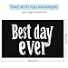 Best Day Ever Printed Beach Towel Lightweight Swim Surfing Towels for Pool Travel Vacation 130x80cm