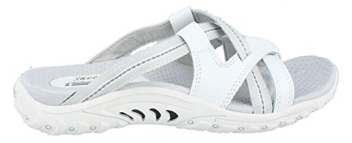 Skechers Women's Reggae-Soundstage Thong Sandal,White,7 M US