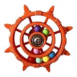 Generisch Cage à mâcher rotative avec fonction de mouvement pour matériau, coccinelle et perroquet (5 couleurs) (D, 9,6 x 9,6 x 4 cm)