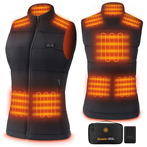 Heated Vest for Women with Battery Pack Included,Warming Women's Heated Vest Rechargeable Smart USB Electric Heating Vest (S)