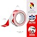 BOZZYS Industrial Red & White Caution Tape 2-Pack | 2in x 108ft Floor Marking Tape | Waterproof & Forklift-Proof | Long-Lasting for Warehouse, Factory, Parking