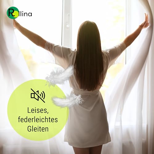 Rollina X-Gleiter | Gardinenhaken für Schienen mit 6mm Innenlauf-Breite | Vorhanghaken | Gardinengleiter für 6mm Laufkanal | Made in Germany