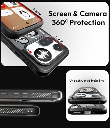 Image of KAPAVER Cyber-i Edition Case for Nothing Phone 4a Pro MagSafe, Magnetic | Nothing Phone 4a Pro Back Cover (Mag-X Cyber-Bot)