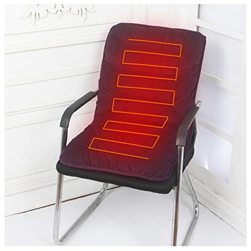 Heated Chair Cushion, Heated Seat Cushion for Office Chair, 9 Level Heating & 2 Timing Setting, Super Soft Heat Chair Cushion for HIPS and Back Pain Relief Purple
