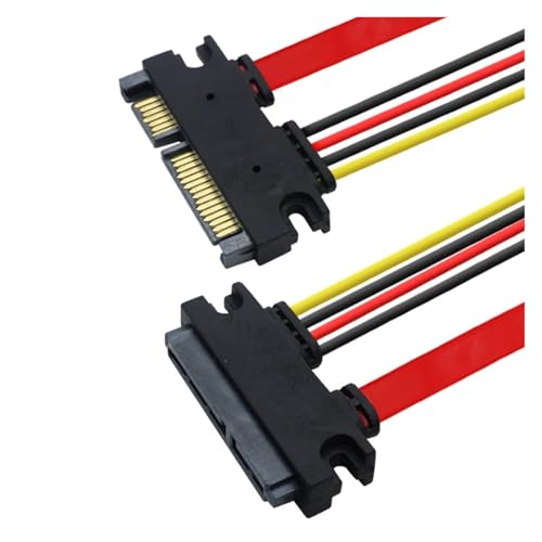 Cable Extensor SATA 7+15 22 Pin 30cm a 50cm Rojo miniatura 6