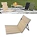 Zerodis Stadium Seat, Folding Chair Cushion with Back Support Portable Backrest Chair for Outdoor Camping Hiking Fishing (Khaki)