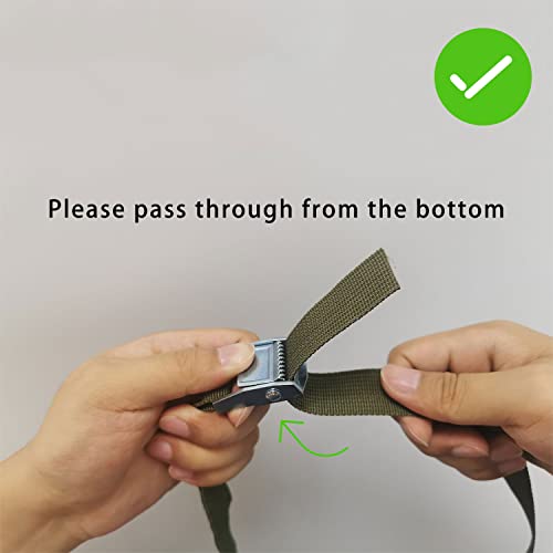 Flrsucby Trail Camera Straps, Game Camera Hunting Strap With Long-Lasting Alloy Buckle Long Nylon Fiber Strap For Deer Camera Hunting Game Cam Mounting Strap, 2 Pcs #TOP5