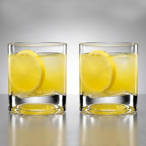 LIITON Smoky Mountain Heavy Crystal Whiskey Glasses Gift Set of 2, Thick Freezable Bourbon Glass 1lb Each, Premium Whiskey Gifts for Men, Frozen Crystal Chills Cocktails, 10 oz by LIITON - Image 7