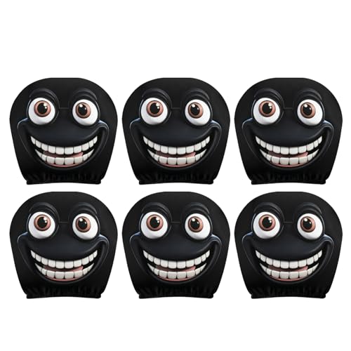 カエルパターン車のヘッドレストカバー漫画の目一般的な強力なポリエステル面白いアクセサリー家族のためのユーモラスな枕旅行用