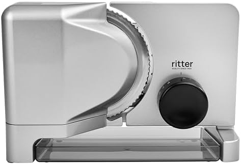 Ritter E 16 Elektryczna Krajalnica do Wszystkiego, z Silnikiem Eco, Srebrny Metaliczny