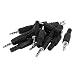 uxcell 15pcs DIY 3.5mm Stereo Audio 4 Pole Male Adapter Jack Solder Connector