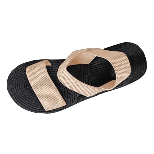 Sandales nœud pantoufles avec semelle compensée et amorti