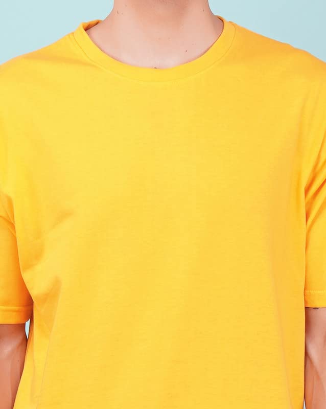 Image of Nusyl Men Solid Oversized t-Shirt - NUMCOTSH0001