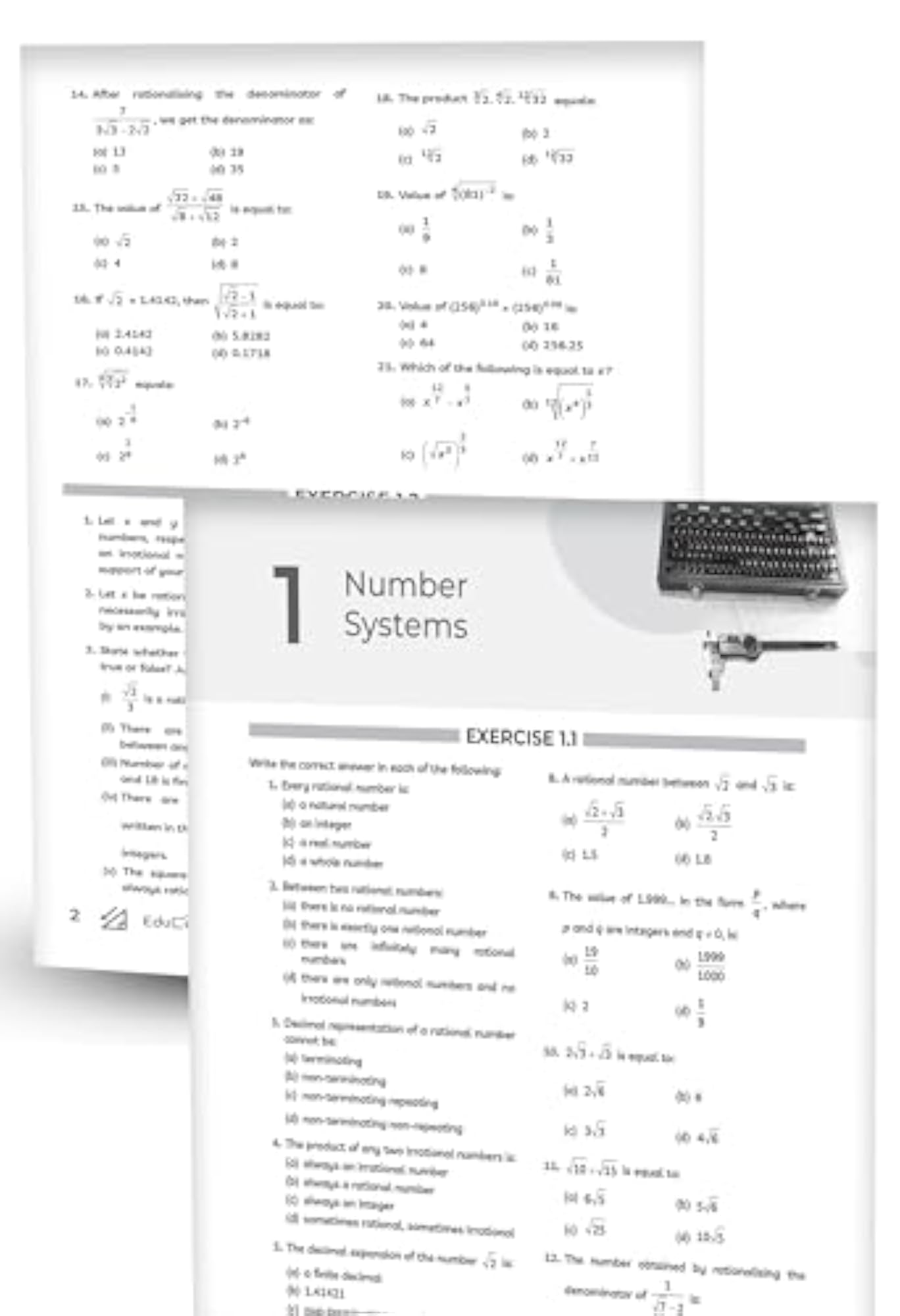 NCERT Exemplar Class 9 Mathematics Problems Solutions 2025-26, For Board Exam