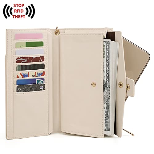 Uto Wallets For Women Wristlet Rfid Large Capacity Pu Leather Clutch Card Holder Organizer Ladies Purse Strap 459 #TOP2