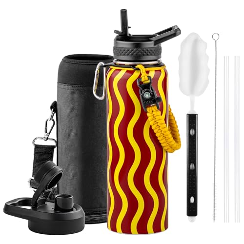 Image of RAYMYLO 2026 Soccer Biggest Event Edition Insulated Water Bottle 40 oz, Nation Flag Design, Best Souvenir & Gift for World Soccer Lover, Vacuum Stainless Steel (Cold for 36Hrs), Leak Proof & Non-BPA