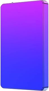 SUYING HDD External Hard Drive 2tb 500gb 120gb 80gb, USB 3.0 Portable Mobile Backup Storage Hard Drive, Suitable for Pc Desktop, Ps4, Laptop, Xbox, Smart Tv (500GB,Gradient Purple)