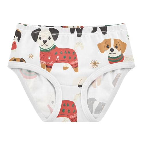 Toddler Underwear Floral 2t Cotton Cute Panties Girl Flower Kids Briefs Undies Cute Dogs Christmas