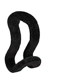 Relaxdays Bügelorganizer 30er Set, Samt Hakenorganizer Kleiderbügel, Antirutsch Kleiderbügelhaken, Kunststoff, schwarz