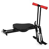MTTKTTBD Fahrrad Kindersitz Vorne, Einstellbar Fahrrad-Vordersitz Kindersitz Kinderfahrradsitz mit Griff Pedal und Leitplanke für Kinder 2-6 Jahren