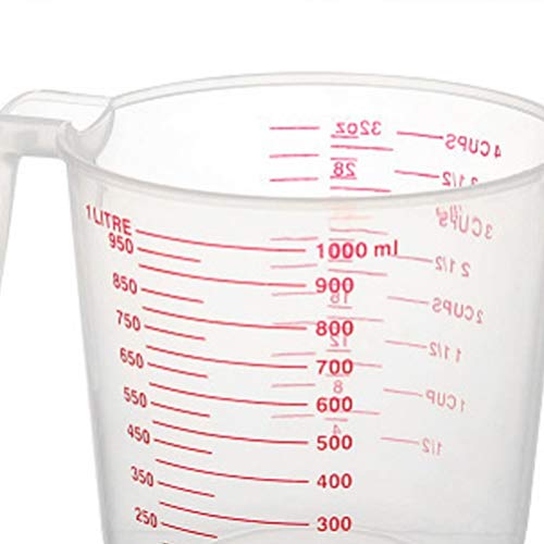 Hemoton Measuring Cups Practical Portable Useful Liquid Measuring Cups Volumetric Beaker Liquid Cont