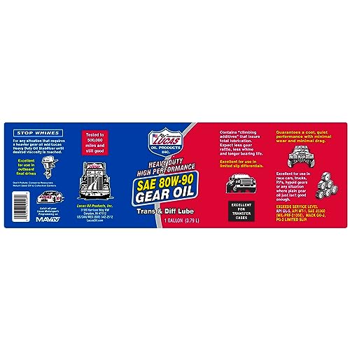 Lucas LUCA10046 Oil 10046 Sae 80W-90 Heavy Duty Gear Oil thumb #2