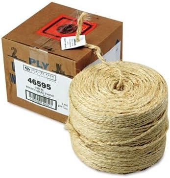 Brown Sisal Two-ply Twine, 1500 Feet