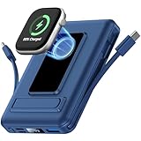 【Upgraded Batterie Externe Magnétique Sans Fil】La batterie sans fil utilise la dernière technologie d'adsorption magnétique pour une aspiration plus puissante et une connexion sécurisée à vos appareils, La puce intelligente intégrée, dotée d'un système de protection multicouche, prévient les surcharges, les surtensions, les surintensités et les courts-circuits, garantissant une charge rapide sans fil avec une perte d'énergie minimale.