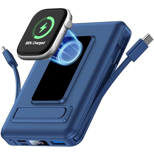 Vexnara per Magsafe Powerbank, 10000mAh Caricatore Portatile Magnetico Power Bank per iPhone, Ricarica Rapida da 20W Batteria Esterna con Display LED per iPhone Air/17/16/15/14/13/12/Apple Watch